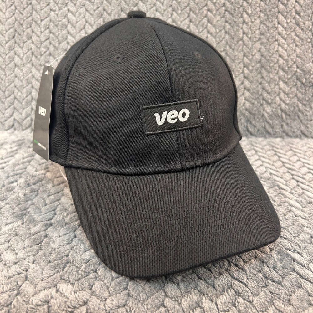 Veo Logo Patch Mens Black NWT Baseball Cap Adjustable Official Merchandise OSFM